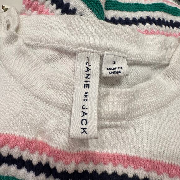 Janie and Jack Stripe Knit Short Sleeve Shirt - Picture 6 of 7